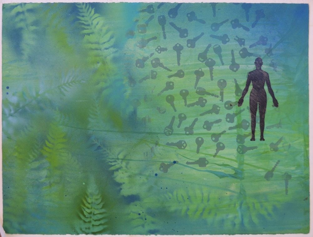 ABSTRACT OUTSIDER ART PAINTING (1 of 4)