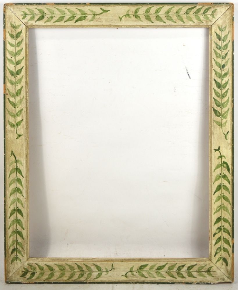 HYDENRYK MODERNIST AMPHORA FRAME: A Heydenryk modernist amphora painted frame. Measures: 28 1/4" x 23" Rabbet: 24 1/8" x 19"