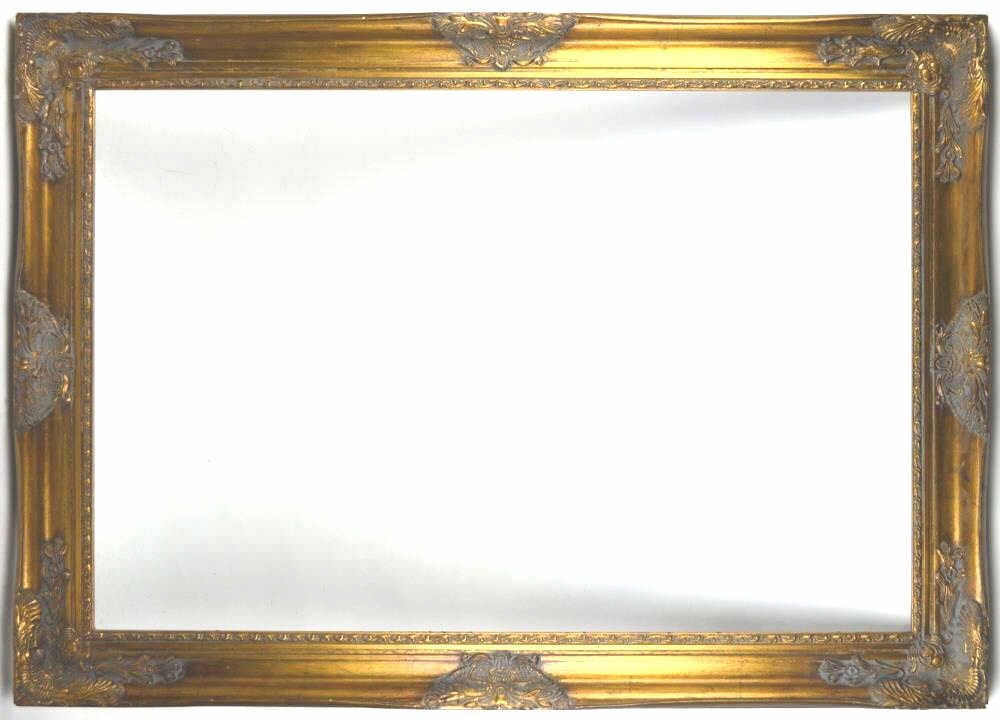 LOUIS XIV FRENCH STYLE PAINTING FRAME: A contemporary French style painting frame in a bronze gilt finish. Measures: 42" x 30" Rabbet: 36" x 24"