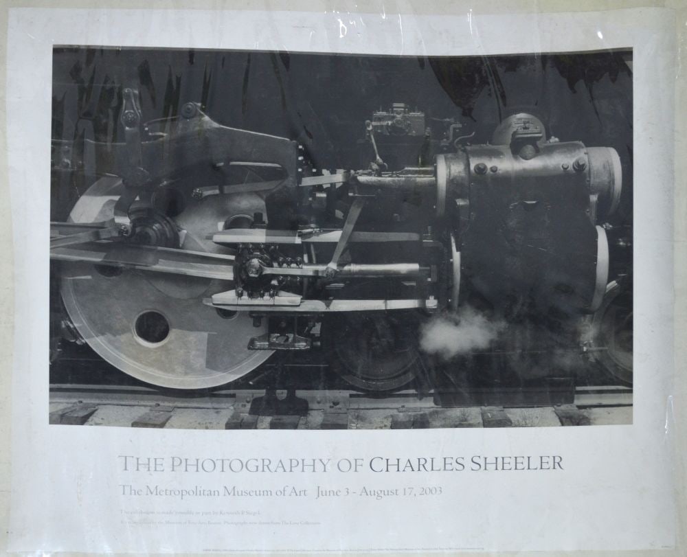 CHARLES SHEELER EXHIBITION POSTER: Charles Sheeler, American 1883-1965, Exhibition Poster, Photography of Charles Sheeler, Metropolitan Museum of Art, ca. 2003 Measures; 26 X 32"