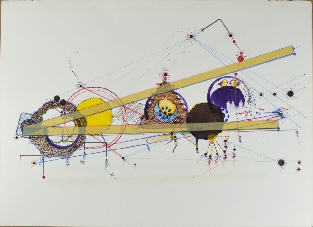 MODERN GEOMETRIC ABSTRACT SIGNED (1 of 3)