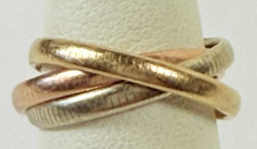 14K GOLD (TESTED) RUSSIAN WEDDING RING (1 of 4)