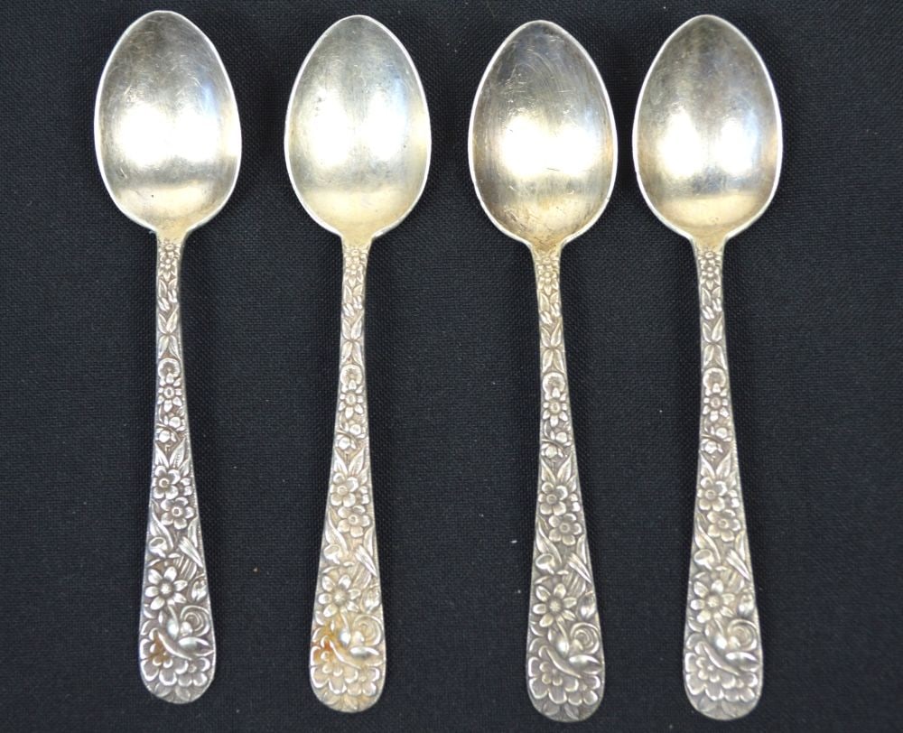 KIRK & SON STERLING SILVER SMALL SPOONS (1 of 4)