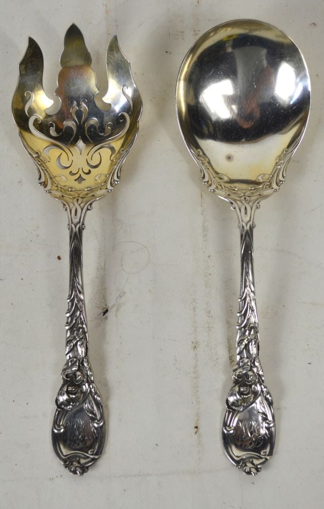 REED & BARTON STERLING SILVER SERVING SET 10.6 OZT (1 of 5)