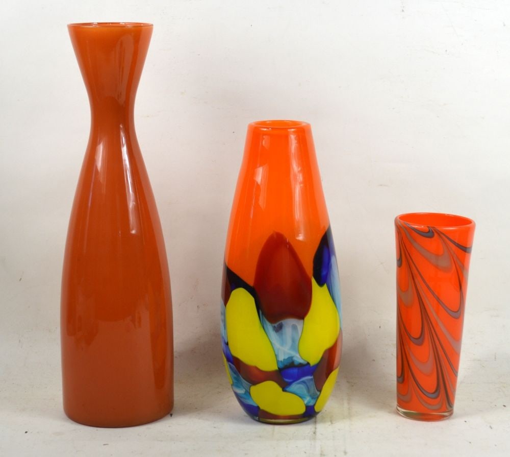 ART GLASS GROUPING 3 PIECES (1 of 5)