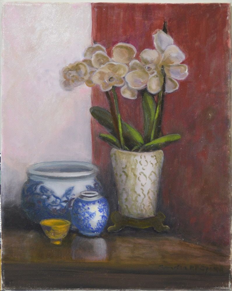 WALLKILL RIVER SCHOOL STILL LIFE PAINTING SIGNED (1 of 4)