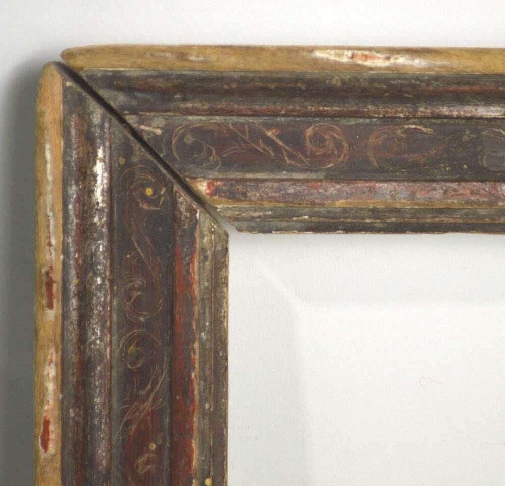 ANTIQUE ITALIAN SCRAFFITO FRAME (1 of 5)