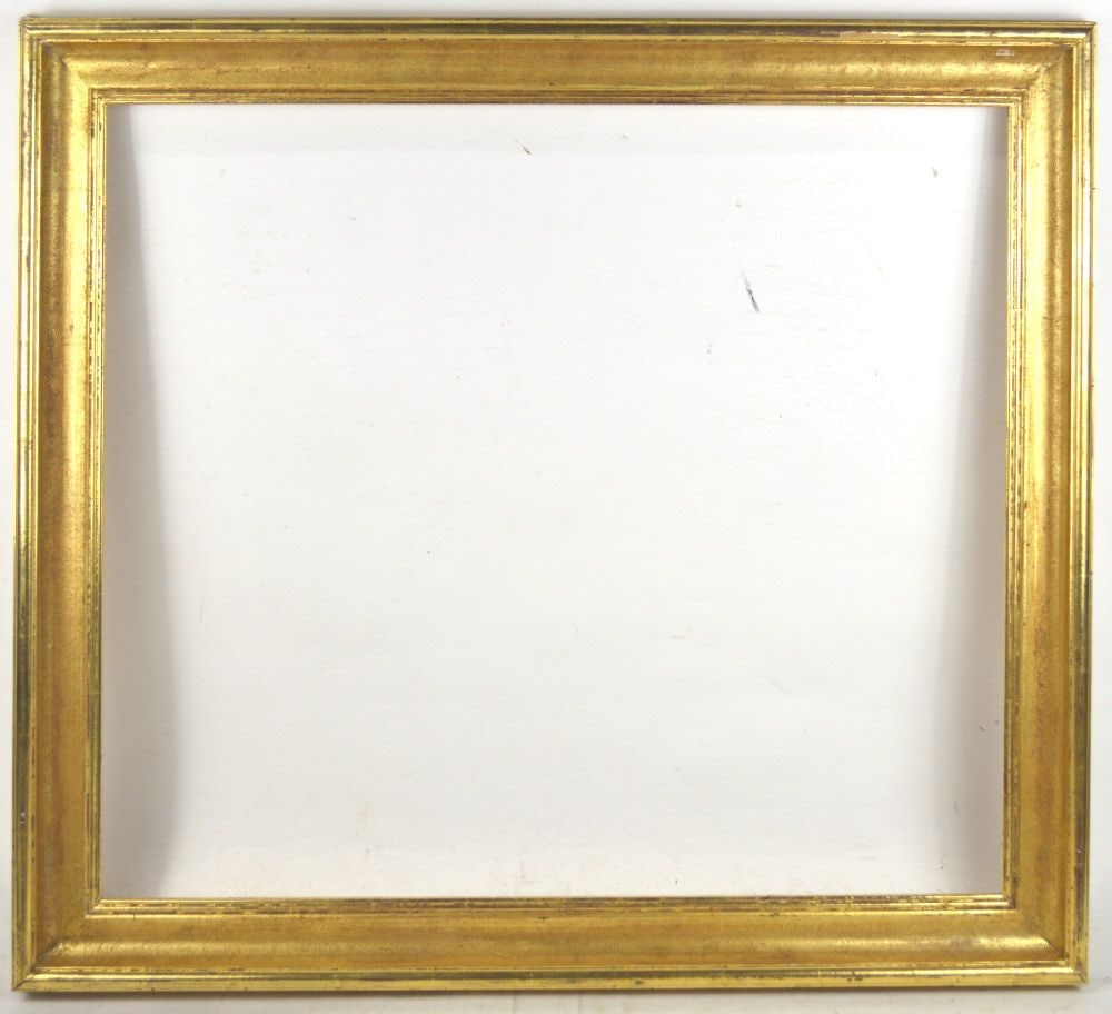 AMERICAN MODERNIST CARVED GILT FRAME (1 of 5)