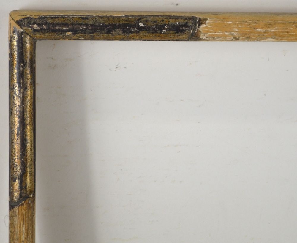 AMERICAN MODERNIST FRAME W GILT SILVER CORNERS (1 of 5)