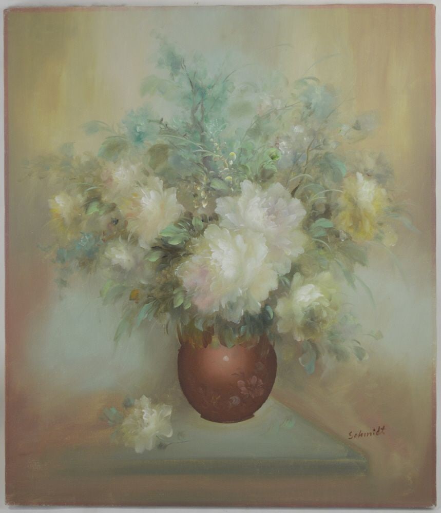 VINTAGE STILL LIFE PAINTING SIGNED (1 of 4)