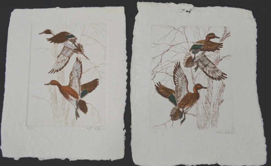 VICTOR HOHNE 2 ETCHINGS W AQUATINT SIGNED (1 of 5)