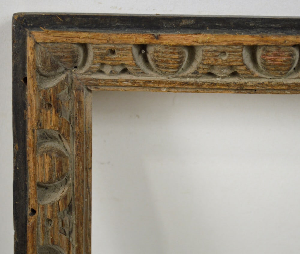 FINE CARVED SPANISH FRAME: A finely carved Heydenryk frame based on the original Spanish antique. Measures: 14" x 13 1/4" Rabbet: 12 1/8" x 11 1/2"