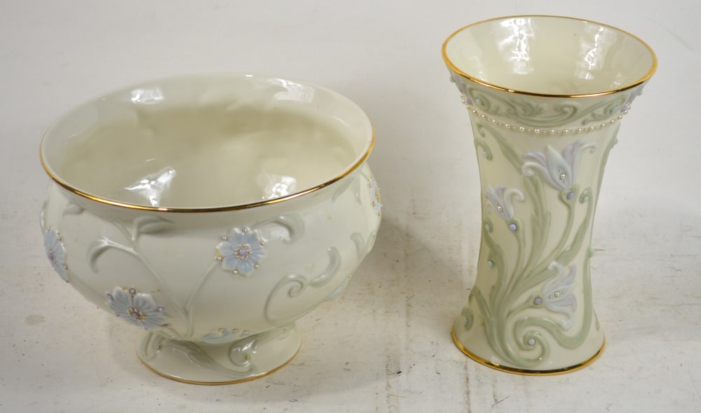 2 PC LENOX GEM BLOSSOMS PORCELAIN (1 of 5)