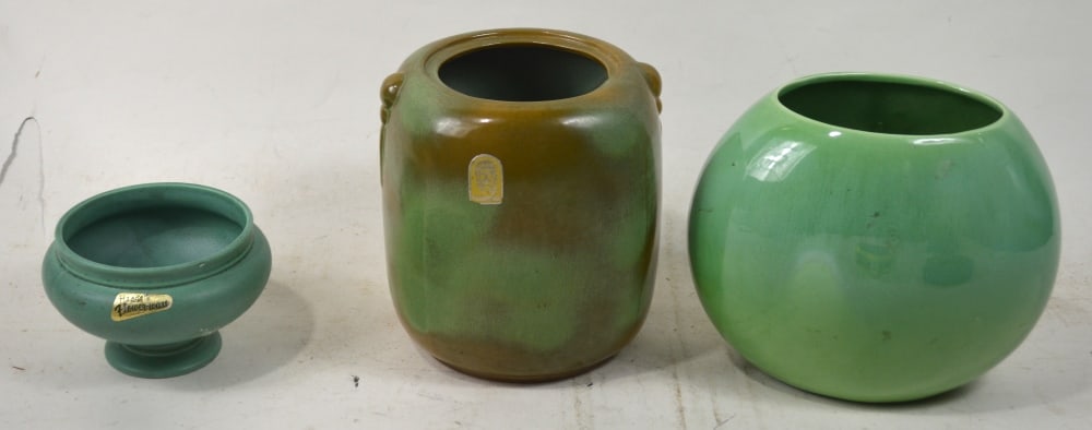 3 PIECES ART POTTERY FRANKOMA (1 of 6)