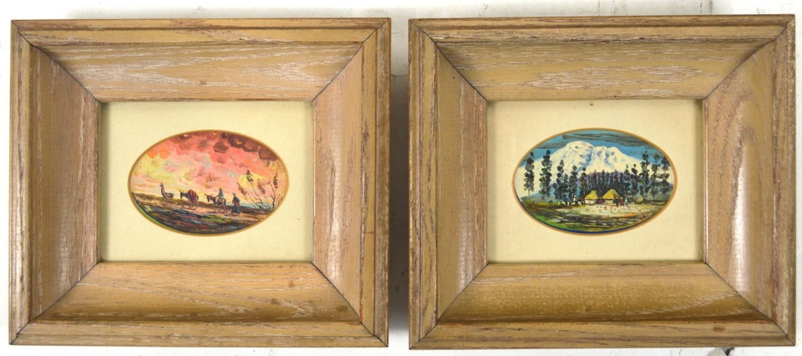 2 MINIATURE PAINTING SIGNED MONCAYO (1 of 5)