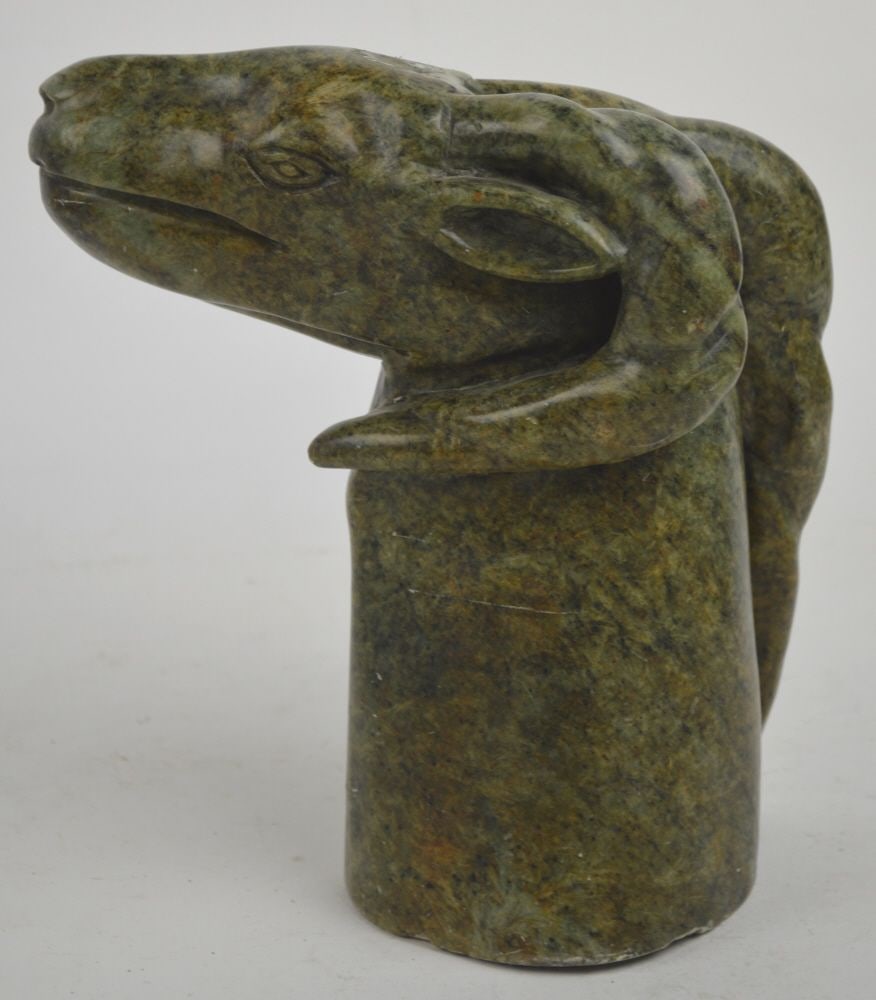CARVED SERPENTINE ANIMAL SPIRIT SCULPTURE (1 of 6)
