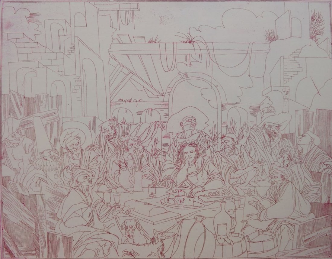 5 ORIGINAL SIGNED ETCHINGS - 6