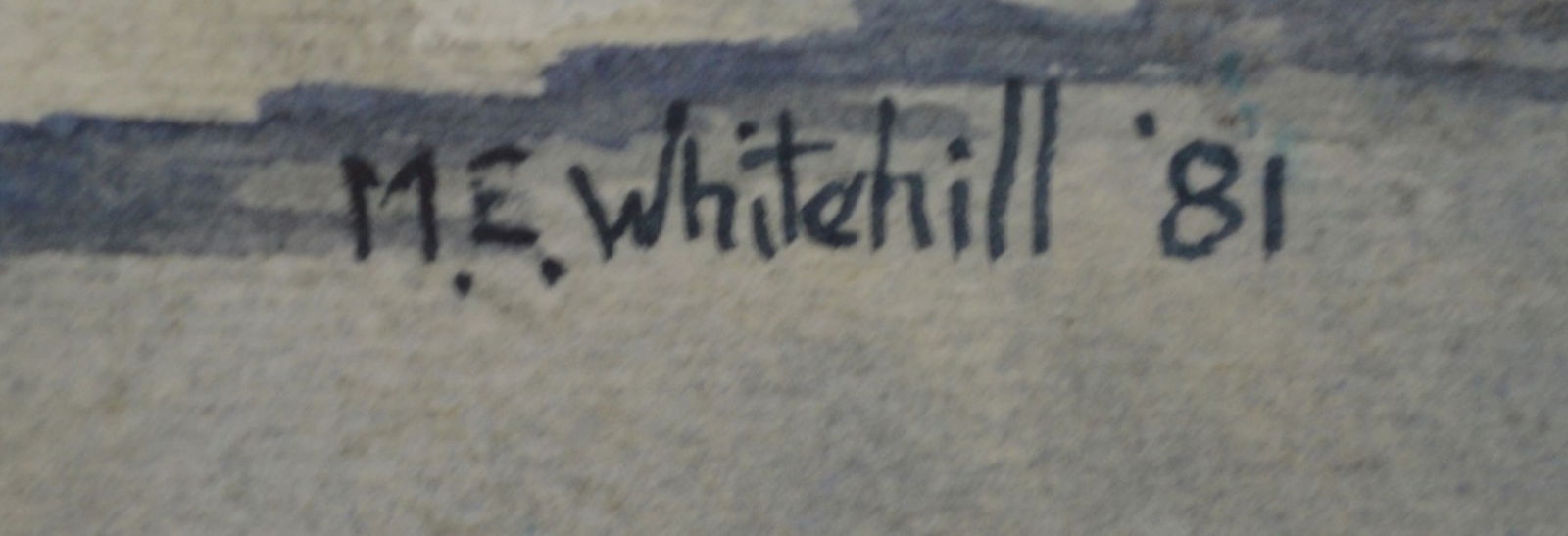 2 HUDSON RIVER PAINTINGS SIGNED M E WHITEHILL - 5