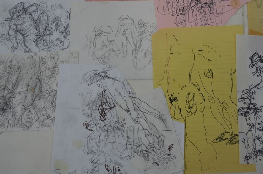 11 PEMBERTON DRAWINGS SOME SIGNED - 6