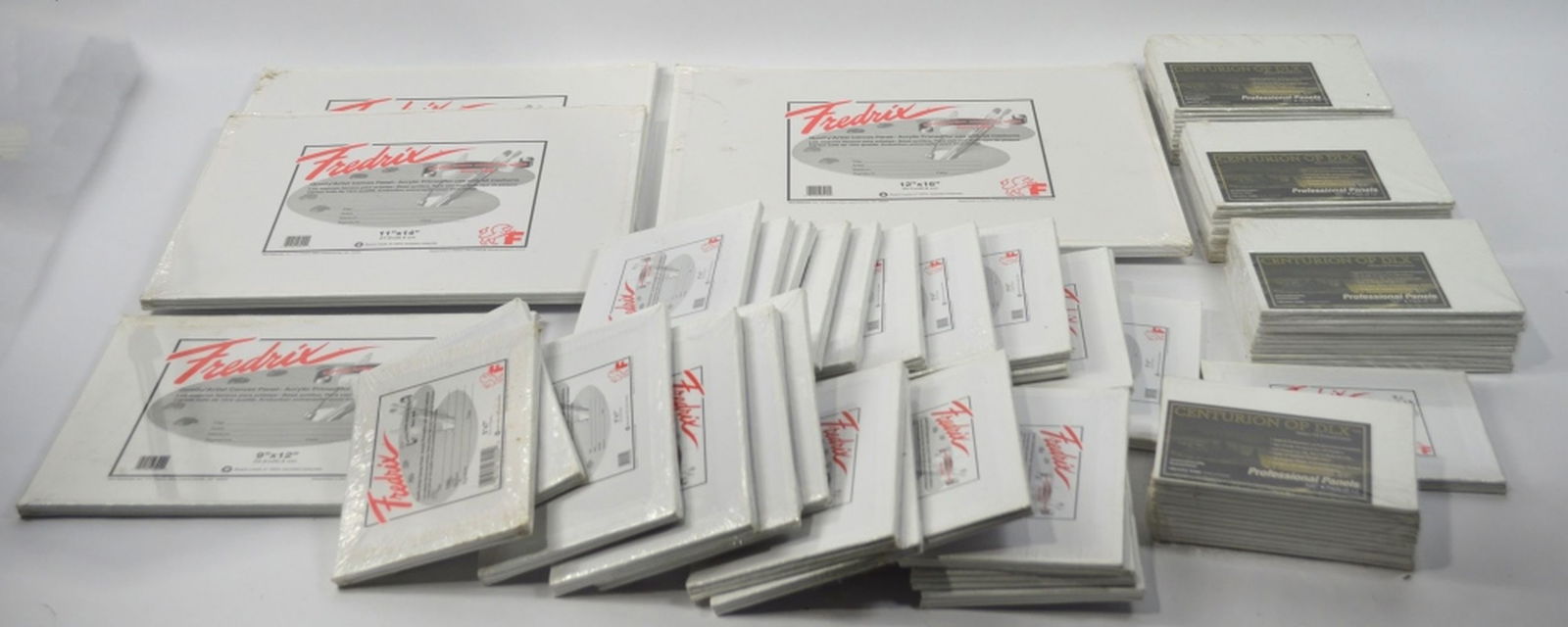 LARGE LOT OF CANVAS PAINTING BOARDS (1 of 5)