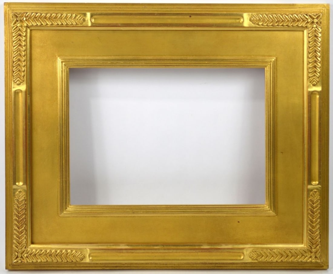 AMERICAN ARTS AND CRAFTS GILT FRAME SIGNED (1 of 5)