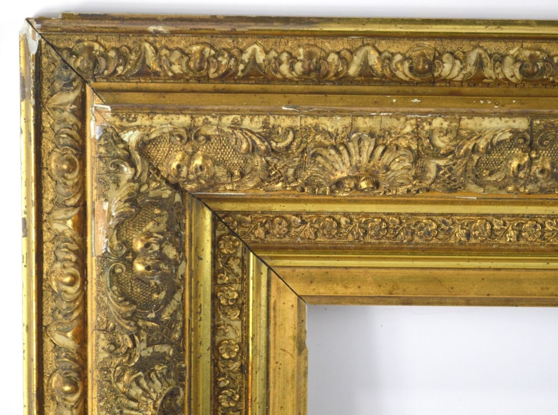 ANTIQUE HUDSON RIVER GILT FRAME - 2