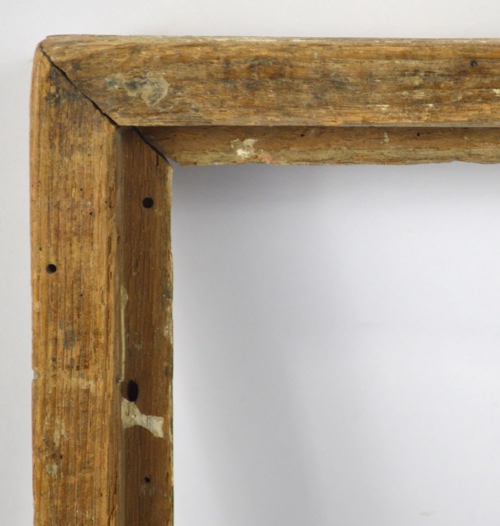 AMERICAN MODERNIST WORMY CHESTNUT FRAME - 5