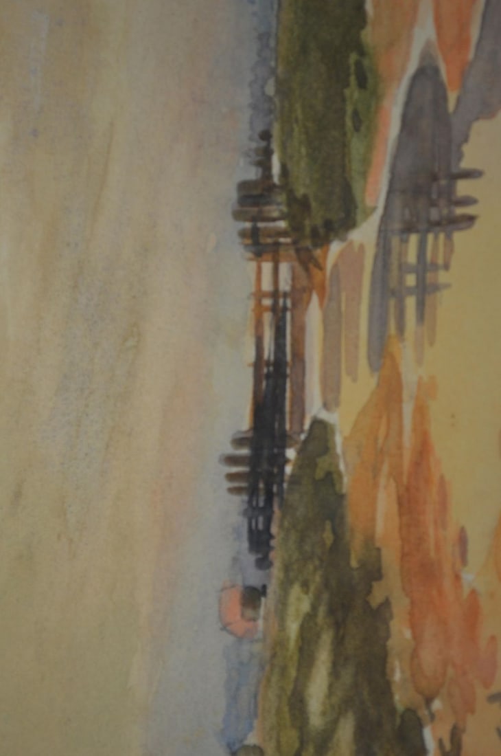 IMPRESSIONIST LANDSCAPE PAINTING SIGNED - 4