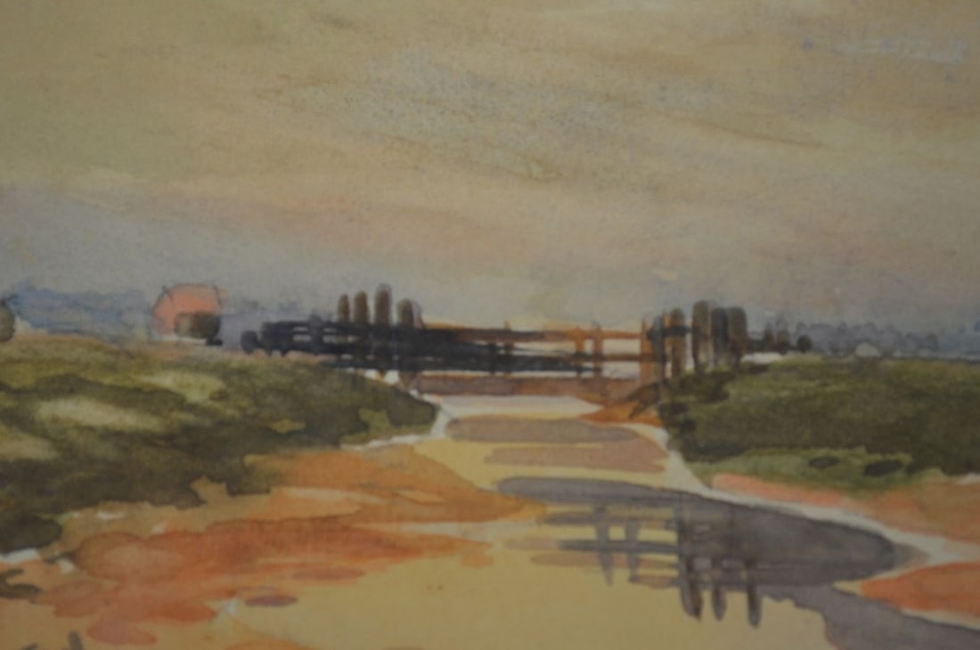 IMPRESSIONIST LANDSCAPE PAINTING SIGNED - 5