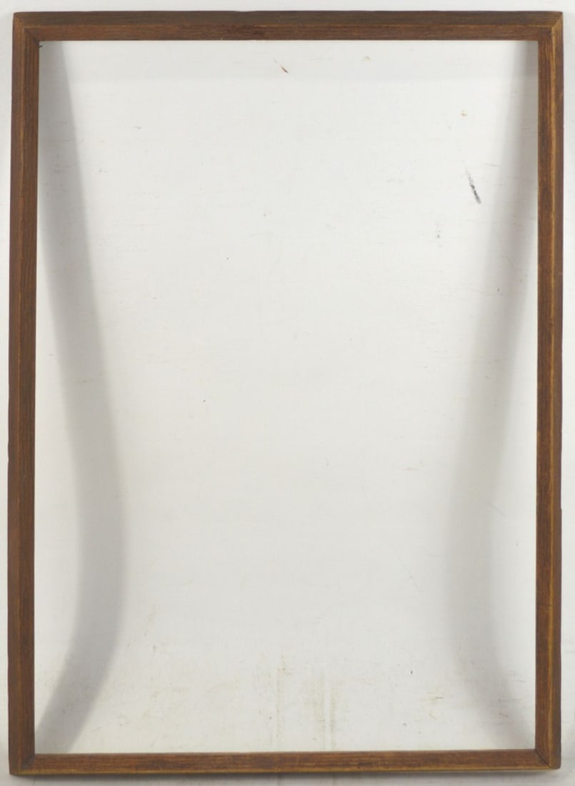 HEYDENRYK MODERNIST CHESTNUT FRAME: A Heydenryk modernist chestnut frame. Measures: 28 1/4" x 20 3/4" Rabbet: 26 5/8" x 19 1/4"