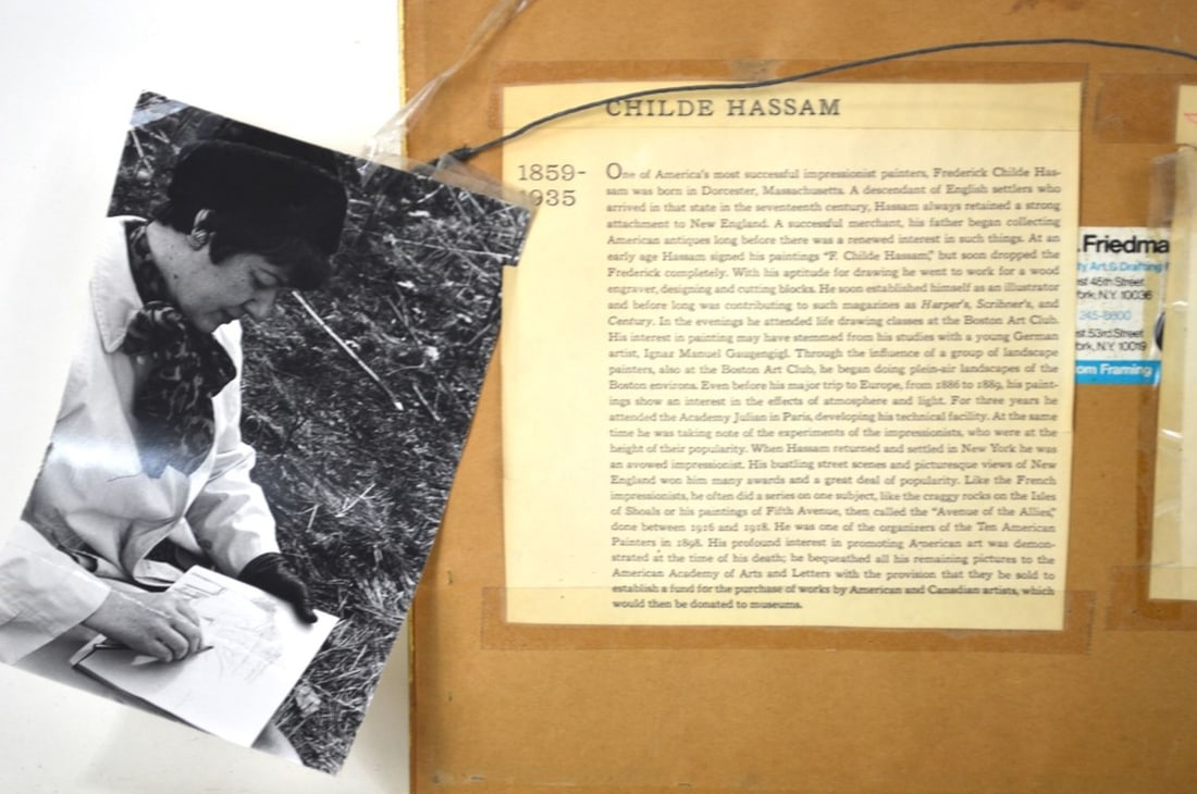 CHILDE HASSAM (AFTER) DRAWING SIGNED - 6