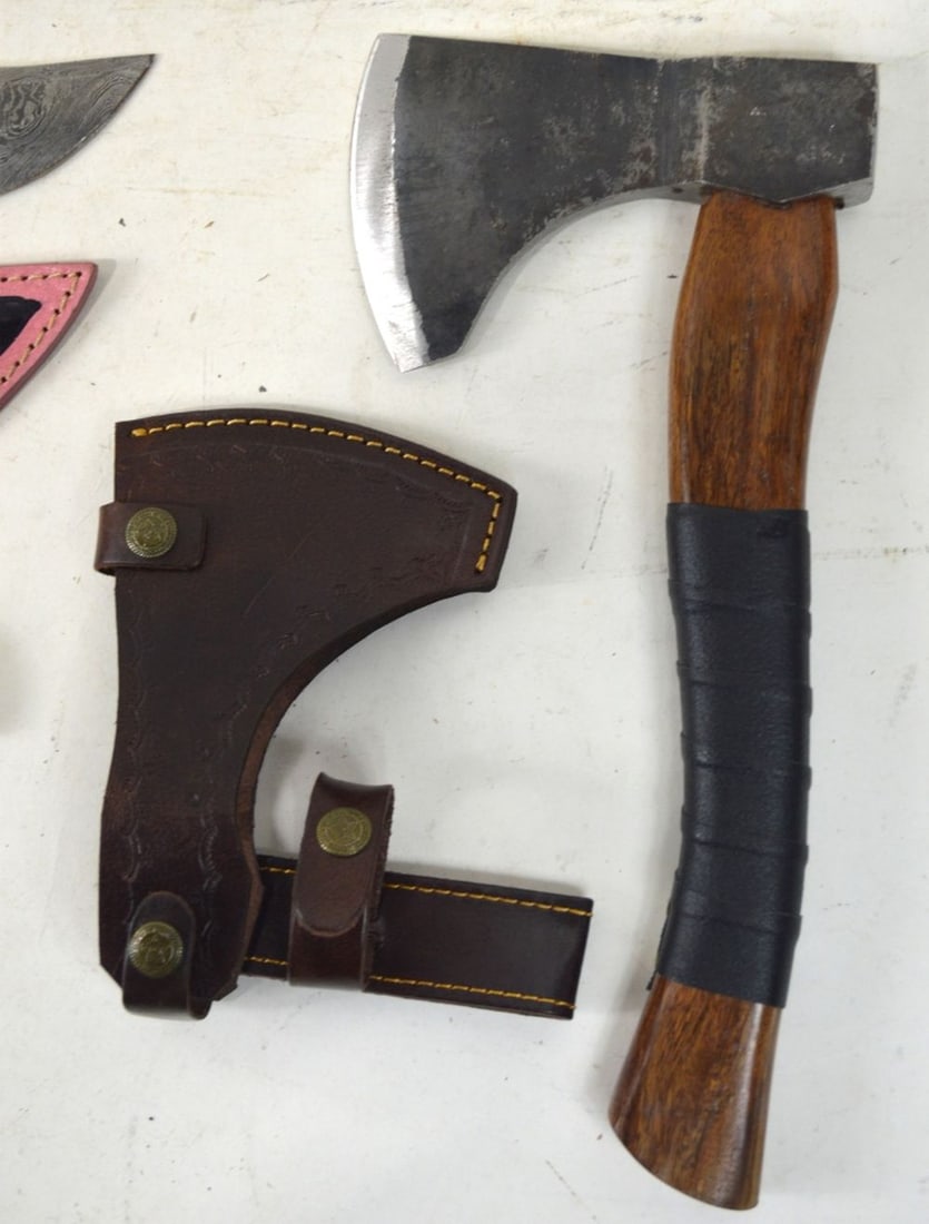 KNIFE AND AXE GROUPING 3 PIECES - 5