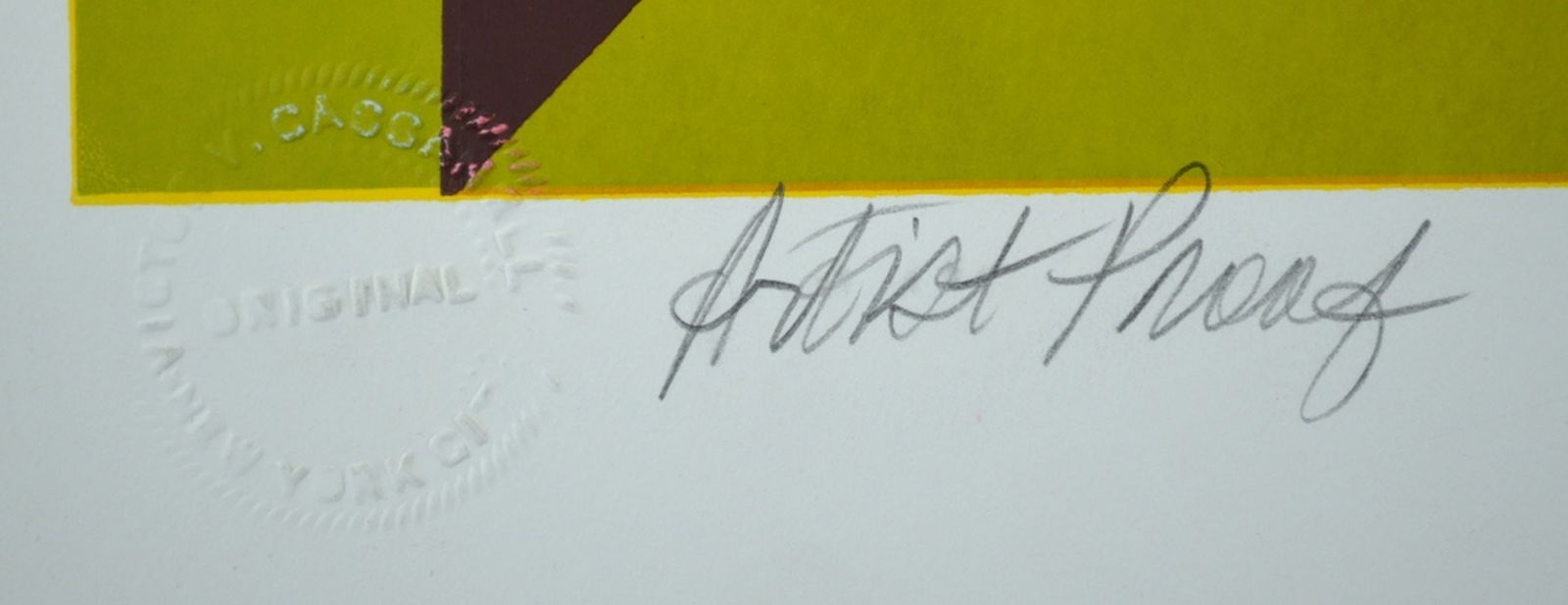 MODERNIST ABSTRACT SERIGRAPH SIGNED - 4