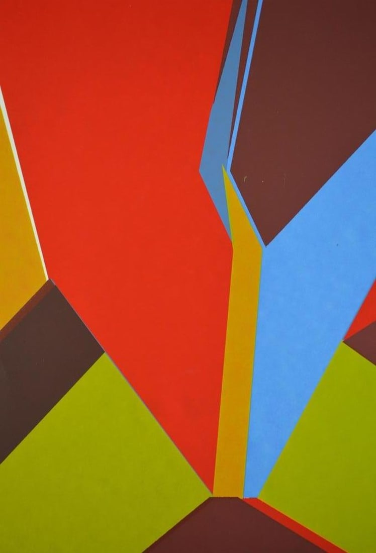 MODERNIST ABSTRACT SERIGRAPH SIGNED - 5