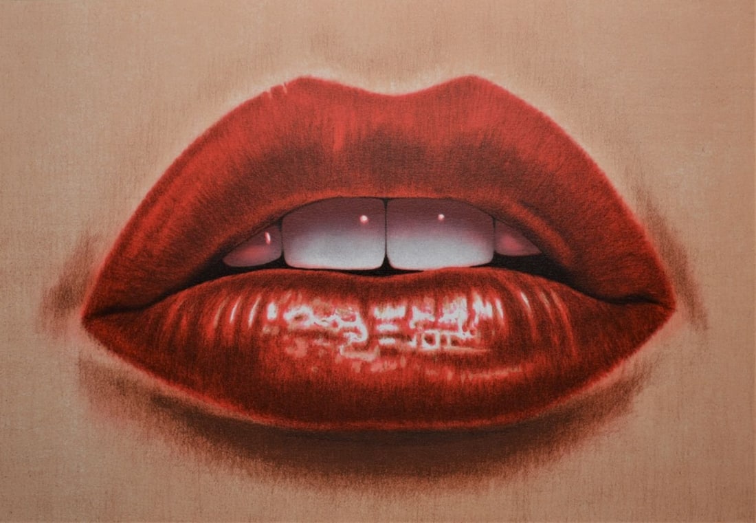 POP ART LITHOGRAPH "LIPS" - 3
