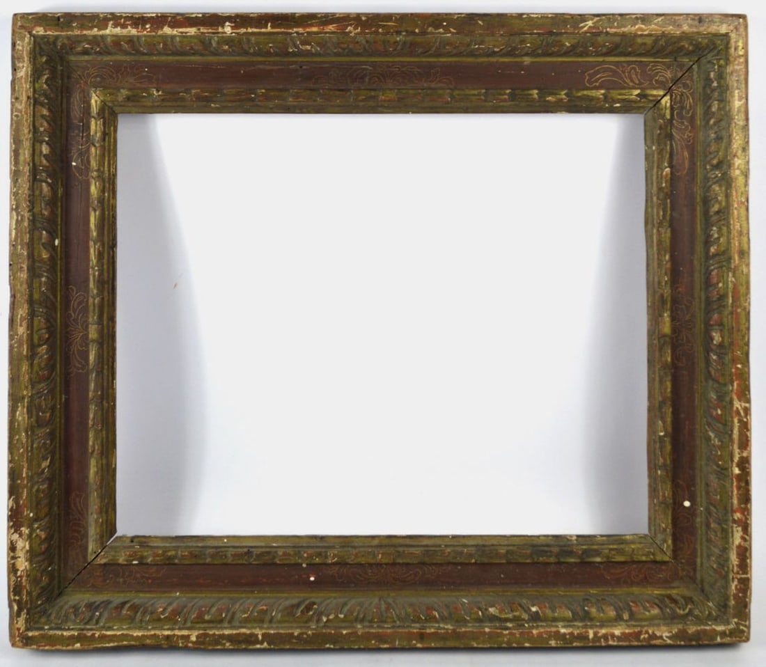 ITALIAN CASSETTA W SCRAFFITO FRAME (1 of 5)