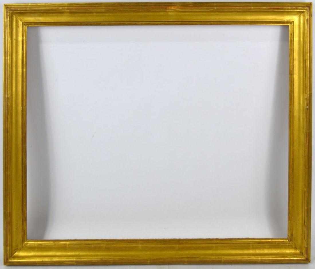 FINE AMERICAN 20TH C GILTWOOD SCOOP SOVE FRAME (1 of 5)