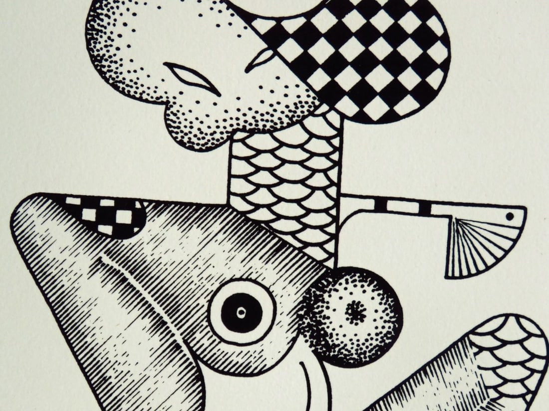 ABSTRACT LITHOGRAPH SIGNED - 3