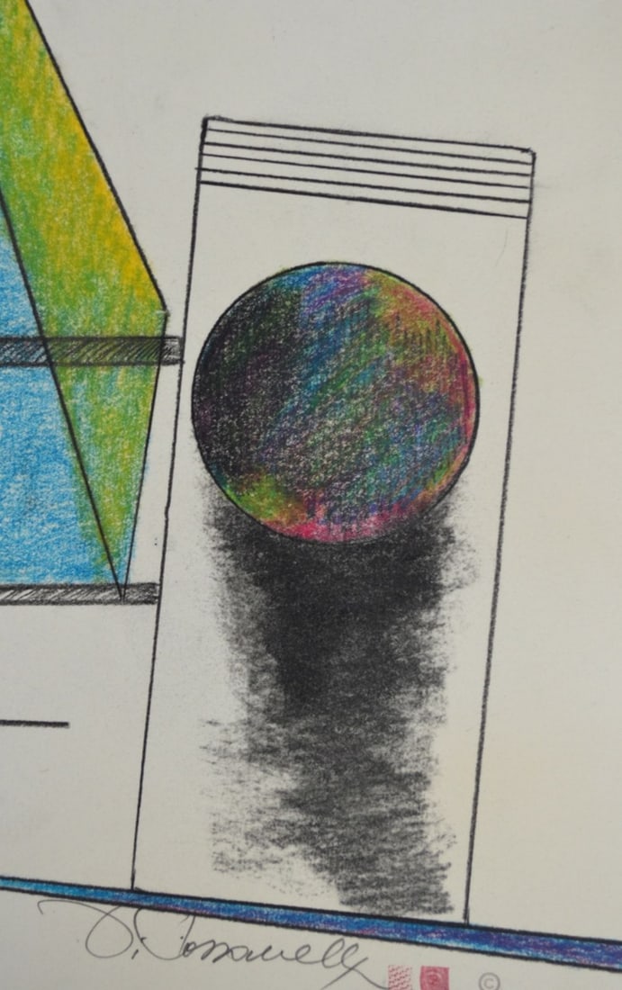 MODERN ABSTRACT DRAWING SIGNED - 3