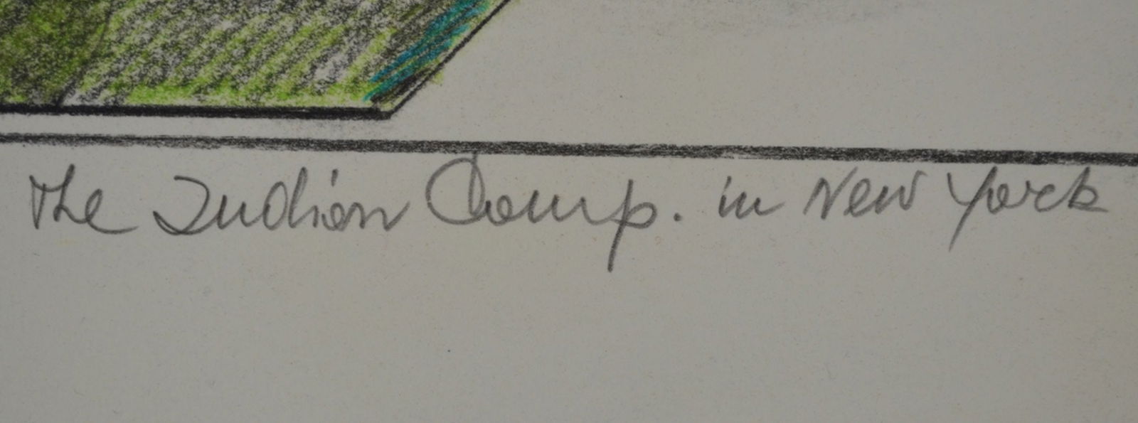 MODERN ABSTRACT DRAWING SIGNED - 5