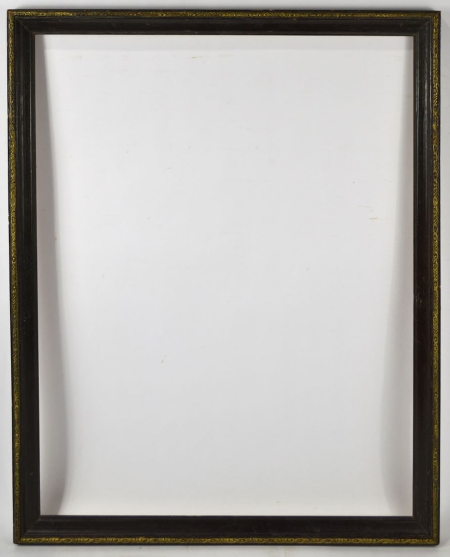 ENGLISH EBONIZED AND GILT FILIGREE FRAME (1 of 5)