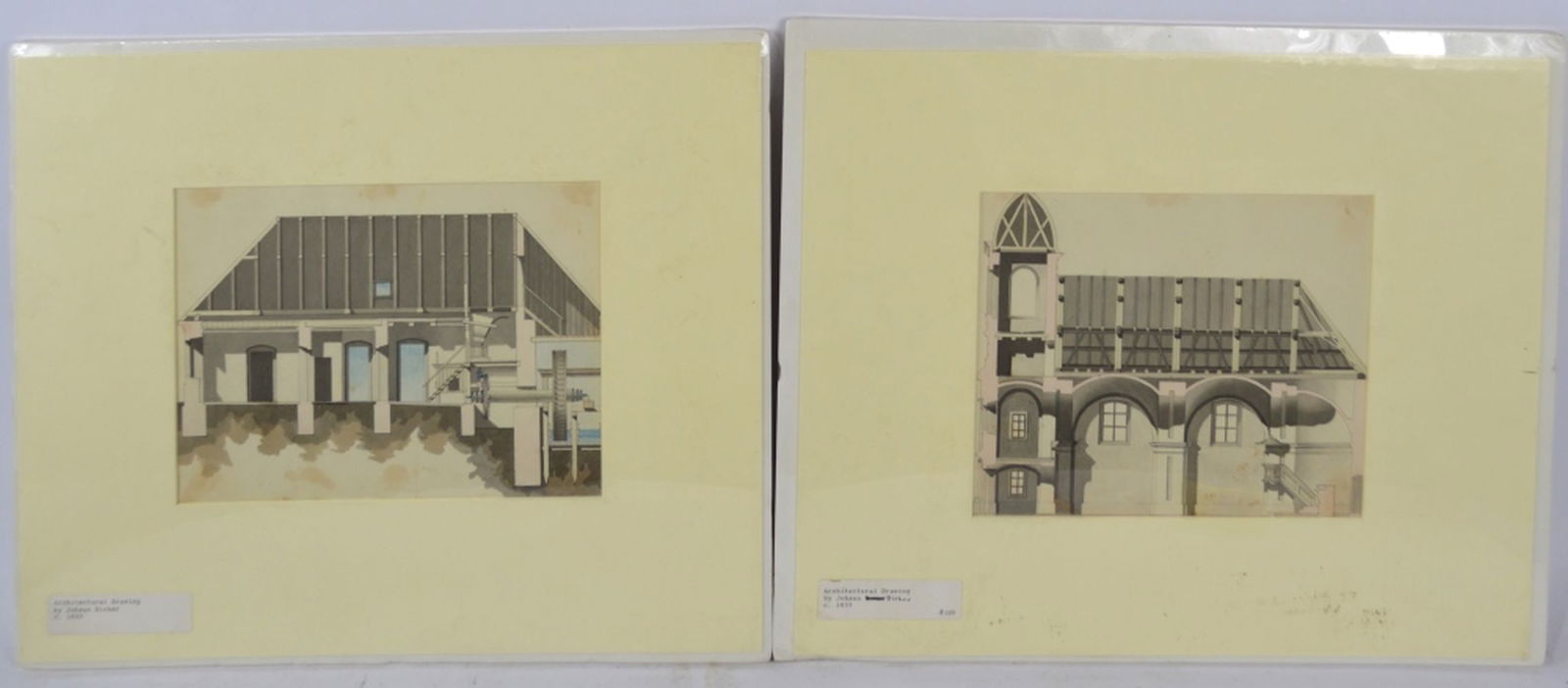 2 FINE ANTIQUE ARCHITECTURAL PAINTINGS - 2