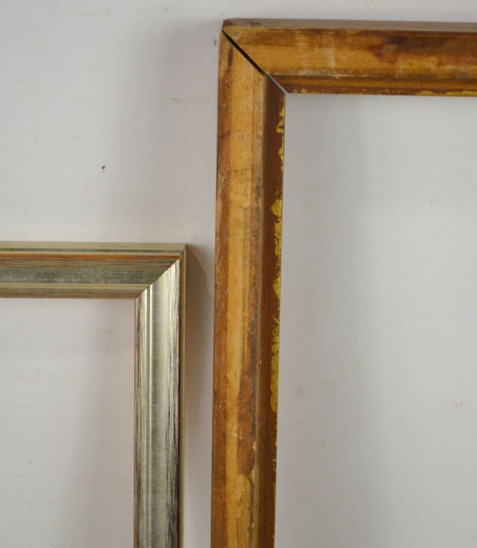 2 MODERNIST FRAMES ONE SILVER ONE GILT EDGE - 2