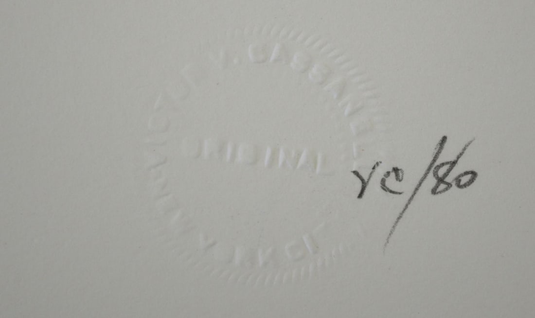 GEOMETRIC ABSTRACT PAINTING SIGNED - 3