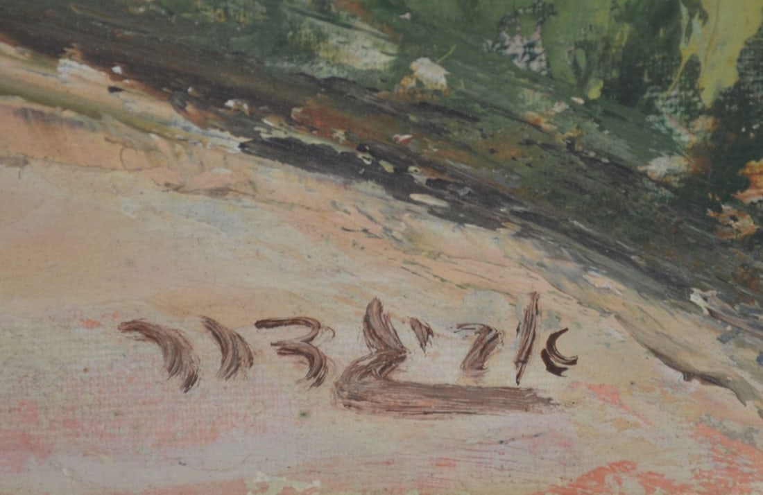 ISRAELI SCHOOL LANDSCAPE SIGNED - 3