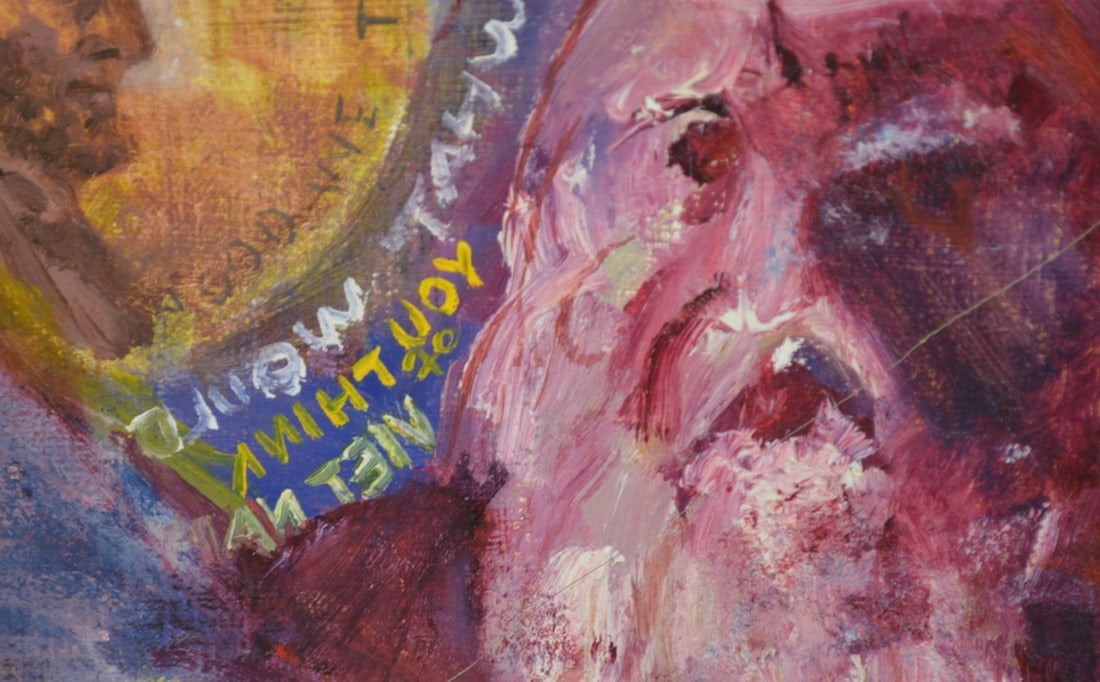 EXPRESSIONIST PAINTING SIGNED - 3