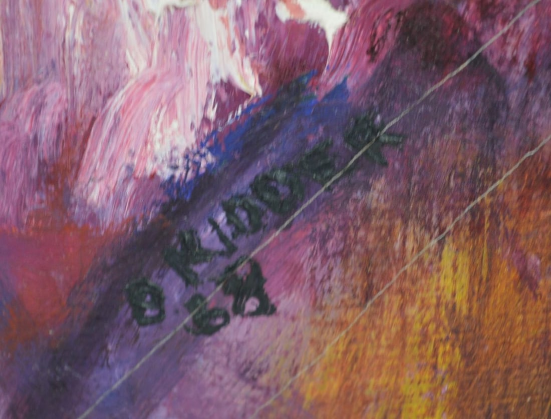 EXPRESSIONIST PAINTING SIGNED - 4