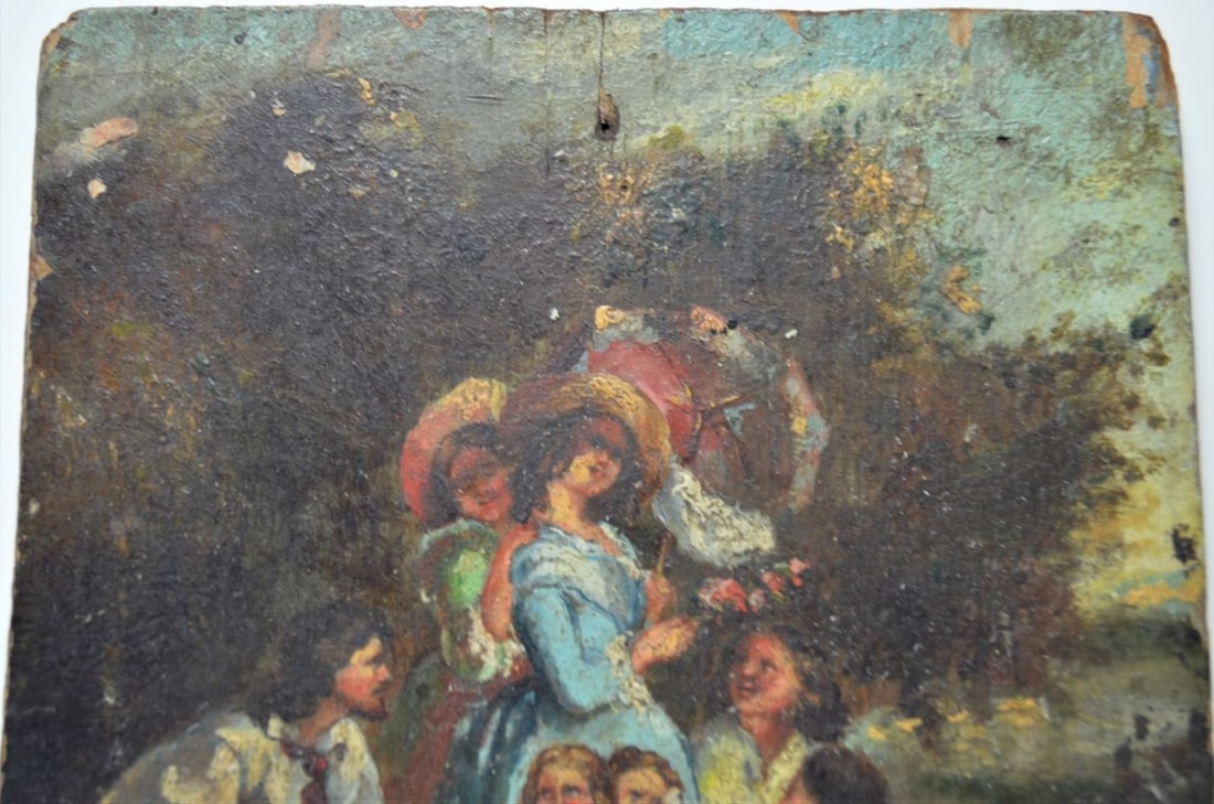 ANTIQUE OLD MASTER PAINTING - 6