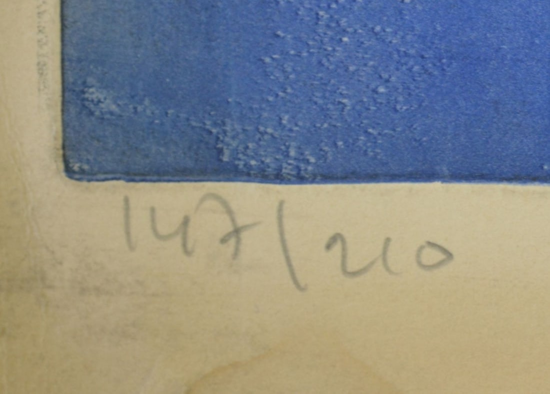 MODERN ABSTRACT LITHOGRAPH SIGNED - 2