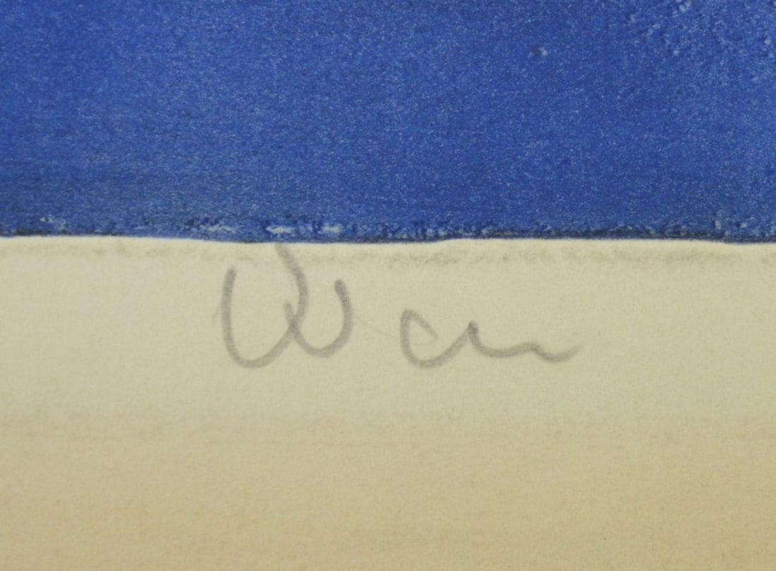 MODERN ABSTRACT LITHOGRAPH SIGNED - 3